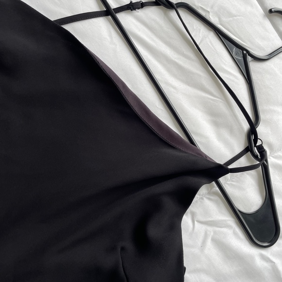 Black polyester one strap club dress - Picture 2 of 3